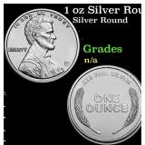 1 oz Silver Round - Lincoln Penny Style
