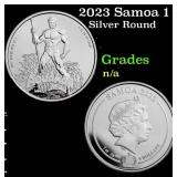 2023 Samoa 1 oz Silver DC Comics Aquaman Coin