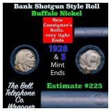 Buffalo Nickel Shotgun Roll in Old Bank Style 
