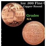 1oz .999 Fine Copper Bullion Round - Laborless Day
