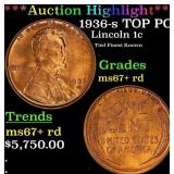 *Highlight* 1936-s Lincoln Cent TOP POP! 1c ms67+