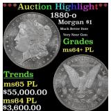 *Highlight* 1880-o Morgan Dollar $1 ms64+ PL SEGS