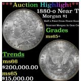 *Highlight* 1880-o Morgan Dollar Near Top Pop! $1