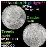 *Highlight* 1879-p Morgan Dollar $1 ms66 SEGS (fc)