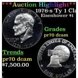 ***Auction Highlight*** 1976-s Ty 1 Clad Proof Eis