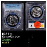 PCGS 1987-p Kennedy Half Dollar 50c ms63 PCGS