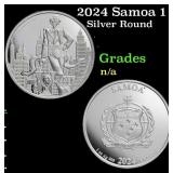 2024 Samoa 1 oz Silver DC Comics The Joker Coin