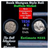 Buffalo Nickel Shotgun Roll in Old Bank Style 
