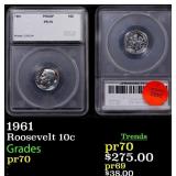 1961 Proof Roosevelt Dime 10c pr70 SEGS