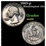 1965-p Washington Quarter 25c Grades GEM+ Unc
