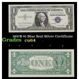 1957B $1 Blue Seal Silver Certificate Grades Choic