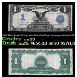 1899 "Black Eagle" $1 large size Silver Certificat