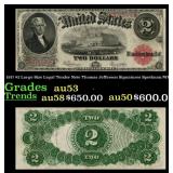 1917 $2 Large Size Legal Tender Note Thomas Jeffer