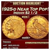 IE 1925-d Gold Indian Quarter Eagle Near Top Pop!
