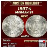 YO 1897-s Morgan Dollar $1 ms65+ SEGS