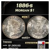 YO 1886-s Morgan Dollar $1 ms63+ SEGS