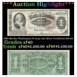 1886 Martha Washington $1 large size Silver Certif
