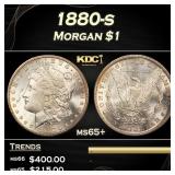 1880-s Morgan Dollar $1 Grades ms65+