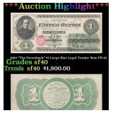 1862 "The Greenback" $1 Large Size Legal Tender No