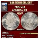1897-s Morgan Dollar $1 ms66+ SEGS