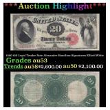 1880 $20 Legal Tender Note Alexander Hamilton Grad