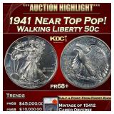 1941 Proof Walking Liberty Half Dollar Near Top Po