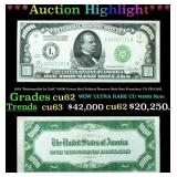 1928 "Redeemable In Gold" $1000 Green Seal Federal