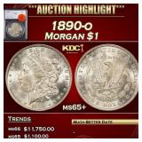 1890-o Morgan Dollar $1 ms65+ SEGS