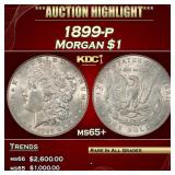 IO 1899-p Morgan Dollar $1 ms65+ SEGS