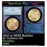 PCGS 1927-p Gold St. Gaudens Double Eagle OGH Ratt