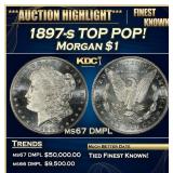 IO 1897-s Morgan Dollar TOP POP! $1 ms67 DMPL SEGS