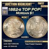 5 1882-s Morgan Dollar TOP POP! $1 ms68+ SEGS