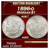 IE 1896-o Morgan Dollar $1 ms63 SEGS