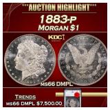 YO 1883-p Morgan Dollar $1 ms66 DMPL SEGS