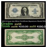 1923 $1 large size Silver Certificate Grades Choic