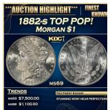 IO 1882-s Morgan Dollar TOP POP! $1 ms69 SEGS