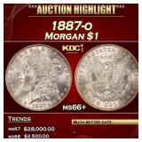 IE 1887-o Morgan Dollar $1 ms66+ SEGS