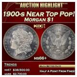 IE 1900-s Morgan Dollar Near Top Pop! $1 ms66+ SEG