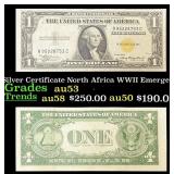 1935A $1 Silver Certificate North Africa WWII Emer