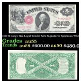1917 $1 Large Size Legal Tender Note Grades Choice