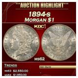 YO 1894-s Morgan Dollar $1 ms62 USCG