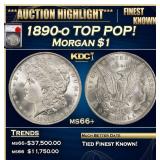 YO 1890-o Morgan Dollar TOP POP! $1 ms66+ SEGS