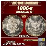 1886-s Morgan Dollar $1 ms66 PL SEGS