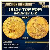 IE 1912-p Gold Indian Quarter Eagle TOP POP! $2 1/