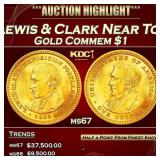 IE 1905 Lewis & Clark Gold Commem Dollar Near Top