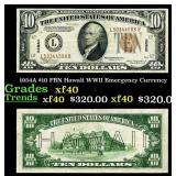 1934A $10 FRN Hawaii WWII Emergency Currency Grade