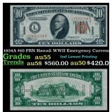 1934A $10 FRN Hawaii WWII Emergency Currency Grade