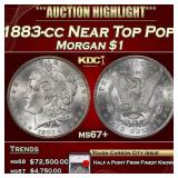 YO 1883-cc Morgan Dollar Near Top Pop! $1 ms67+ SE