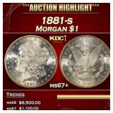 YO 1881-s Morgan Dollar $1 ms67+ SEGS