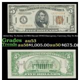 1934A Key To Series $5 FRN Hawaii WWII Emergency C